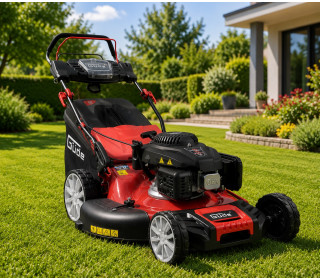 Önjárós Benzines Fűnyíró 196ccm 5.Le 55cm vágó széllesség!Güde BIG WHEELER 554.3 R