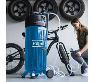 Scheppach HC51 V kompresszor ajándék levegős szett. -