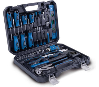 Szerszámosláda Töltött | 88 Részes Szerszámkészlet | Masszív Szállítótáska | Bitbetétek és Csavarhúzó Kiváló Minőségű Króm-vanádium Acélból | Kalapácsot, Fogót és Sok Egyebeket Tartalmaz