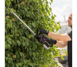 Akkus sövényvágó GO-HES570 Aksival töltővel 51 cm vágási hossz - 16 mm vágási vastagság