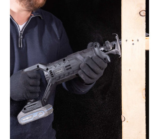 Akkus orrfűrész C-SAS100BE-X S készlet, kefézett, 100 mm, 2 Ah-s akkumulátorral és töltővel