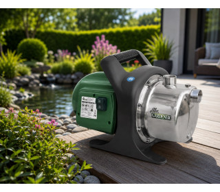 Kerti szivattyú 4600L/H 1000W-rozsdamentes acél (INOX) szivattyúház MR gardener GP4600
