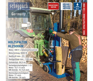 25 Tonnás kombi rönkhasító!400v/kardán!traktorhoz csatlakoztatható!