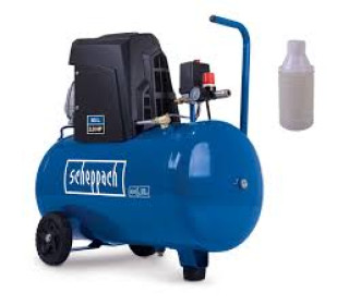 Kompresszor HC63 Scheppach - 10bar | 1500W | 50 literes Tartály | Szívási teljesítmény 173 L/min | olajos