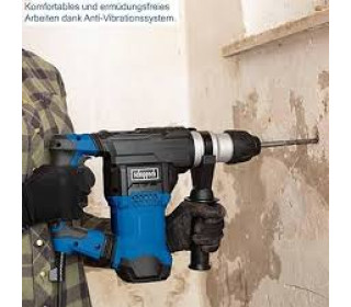 Bontókalapács Vésőgép fúrógép DH1500 Plus Scheppach - 7Joule | 230V 1500W | SDS Plus | Tartalmazza a tokot, a fúrót és a tartozékokat