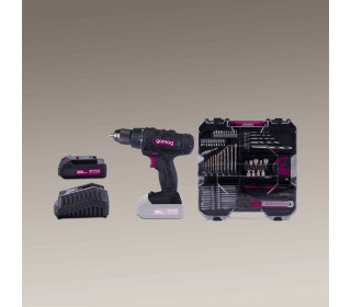 Akkus csavarbehajtó-akkusfúró- készlet -tok 1x 2Ah 20V akkumulátor + töltő | ASK74-1 Gomag szerszámkészlet-