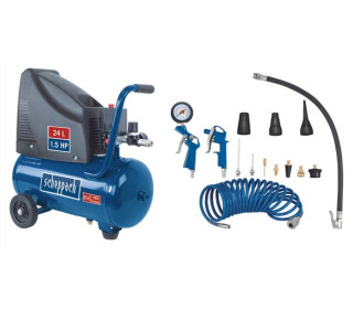 Scheppach HC 25o olajmentes kompresszor +szett!Ingyen szállítva